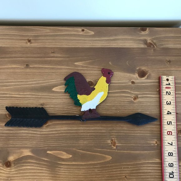 Rooster Cast Iron Wall Hanging Indoor Outdoor Farmhouse Decor - Picture 4 of 4